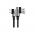 Дата кабель USB 2.0 AM to USB-C 1.0m 3A 90° corner US176 black Ugreen (20856)