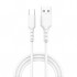 Дата кабель USB 2.0 AM to USB-C 1.0m 3A white Grand-X (PC-05W)