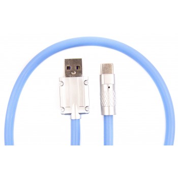Дата кабель USB 2.0 AM to USB-C 1.0m blue Dengos (PLS-TC-NS-BLUE)