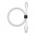 Дата кабель USB 2.0 AM to USB-C 1.0m braided white Belkin (CAB002BT1MWH)