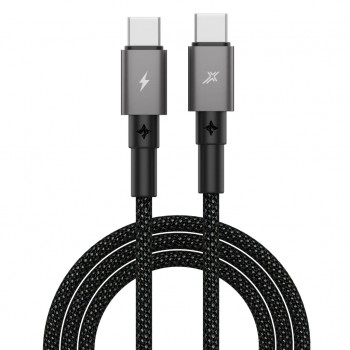 Дата кабель USB-C to USB-C 1.0m 100W black Grand-X (CC-08B)