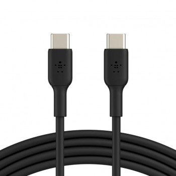 Дата кабель USB-C to USB-C 1.0m PVC black Belkin (CAB003BT1MBK)