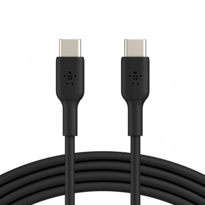 Дата кабель USB-C to USB-C 1.0m PVC black Belkin (CAB003BT1MBK)