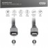 Дата кабель USB-C to USB-C 1.0m USB 4.0 black Digitus (DB-300443-010-S)