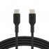 Дата кабель USB-C to USB-C 2.0m PVC black Belkin (CAB003BT2MBK)