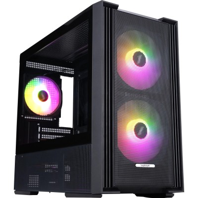 Корпус 1stPlayer AU6-BK-2FA7-14-2FA7R-1FA7 Black