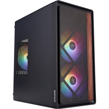 Корпус 1stPlayer WD1-BK-3F1 Black