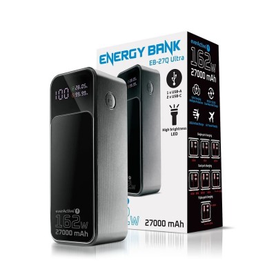 УМБ everActive EB-27Q Ultra 27000mAh Black
