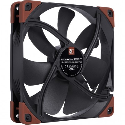 Вентилятор 140 мм Noctua 24V iPPC для корпусу 140x140x25мм SSO2 500-2000 об/хв 43,5 дБ 4pin PWM чорний (NF-A14iPPC-24V-3000 SP IP67 PWM)