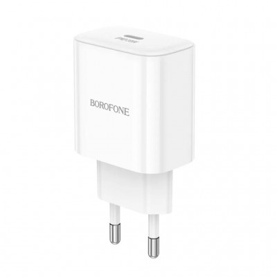 Зарядний пристрій BOROFONE 1xUSB-C PD20W BA81A white (6941991108181)