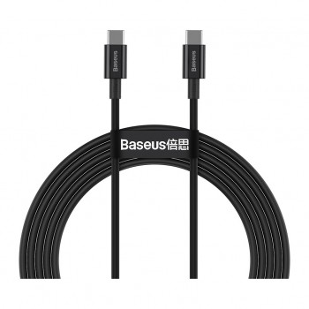 Дата кабель USB-C to USB-C 2.0m 100W black Baseus (CATYS-C01)
