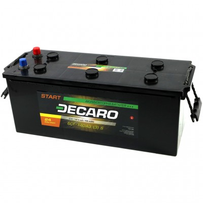 Акумулятор автомобільний DECARO 140Ah-12v DECARO START (513х189х217), L, EN900 (6СТ-140 АЗ (3) S)