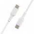 Дата кабель USB-C to USB-C 1.0m PVC white Belkin (CAB003BT1MWH)