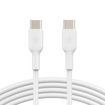 Дата кабель USB-C to USB-C 1.0m PVC white Belkin (CAB003BT1MWH)