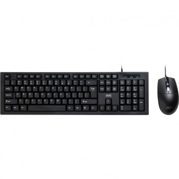 Комплект (клавіатура, миша) AOC KM160B USB UA Black (KM160B/97)