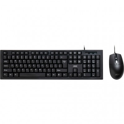 Комплект (клавіатура, миша) AOC KM160B USB UA Black (KM160B/97)