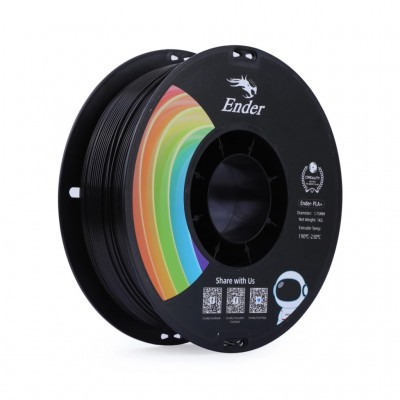 Пластик для 3D-принтера Creality PLA+ 1кг, 1.75мм, black (3301010306)