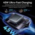 УМБ Vention 20000 mAh 45W Mini with Built-in USB-C Cable Gray (FHGH0)