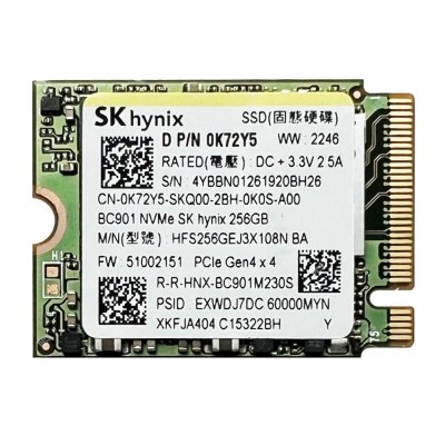 SSD 256GB SK hynix M.2 2230 NVMe PCIe 4.0 x4 (HFS256GEJ3X108N)