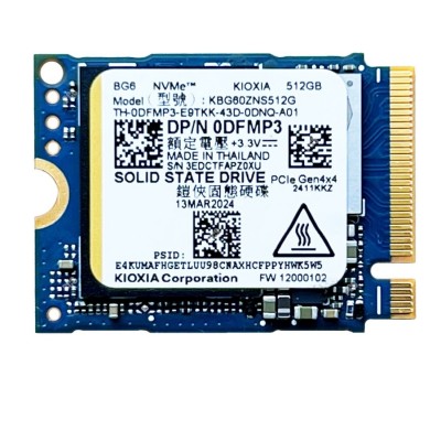 SSD 512GB Kioxia M.2 2230 NVMe PCIe 4.0 x4 (KEG60ZNS512G)