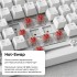 Клавіатура Ajazz AK820 Red Switch White USB-C (AK820-R-W)