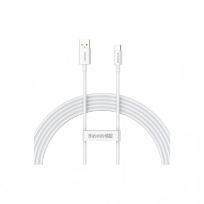 Дата кабель USB 2.0 AM to USB-C 1.5m Superior Fast Charging 100W moon white Baseus (P10320102214-02)