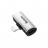 Перехідник L46 Lightning (1 Male / 2 Female) (CAL46-S1) Black-Silver Baseus (CAL46-S1)