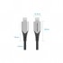 Дата кабель USB-C to USB-C 0.5m 60W USB 3.1 cotton braided Vention (TAAHD)