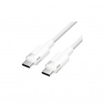 Дата кабель USB-C to USB-C 1.0m 60W aluminum alloy white Vention (TRDWF)