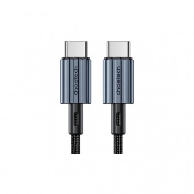 Дата кабель USB-C to USB-C 1.2m 60W braided black Choetech (XCC-1014)