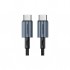 Дата кабель USB-C to USB-C 1.2m 60W braided black Choetech (XCC-1014)