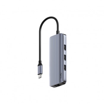 USB-хаб Cudy USB-C 6-in-1 1xHDMI 4K + 1xUSB-C + 1xUSB 3.0 5Gbps (UH606)