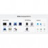 USB-хаб Cudy USB-C 6-in-1 1xHDMI 4K + 1xUSB-C + 1xUSB 3.0 5Gbps (UH606)