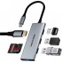 USB-хаб Vention USB-C 6-in-1 3xUSB 3.0 + HDMI 4K30Hz + SD/TF 0.15m (TOOHB)