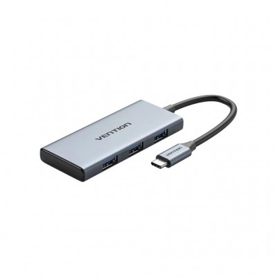 USB-хаб Vention USB-C 6-in-1 3xUSB 3.0 + HDMI 4K30Hz + SD/TF 0.15m (TOOHB)