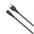 Дата кабель USB 2.0 AM to Lightning 1.0m 3A textured PVC black ColorWay (CW-CBUL094-BK)