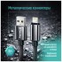 Дата кабель USB 2.0 AM to Lightning 1.0m 3A zinc alloy braided black ColorWay (CW-CBUL098-BK)