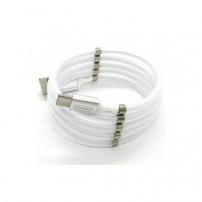 Дата кабель USB 2.0 AM to USB-C 1.0m 2.4A white Denmen (DN-D11T-WH)