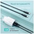 Дата кабель USB 2.0 AM to USB-C 1.0m 3A textured PVC black ColorWay (CW-CBUC094-BK)