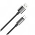 Дата кабель USB 2.0 AM to USB-C 1.0m 3A zinc alloy braided black ColorWay (CW-CBUC098-BK)