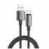 Дата кабель USB 2.0 AM to USB-C 1.0m 3A zinc alloy braided black ColorWay (CW-CBUC098-BK)