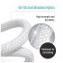 Дата кабель USB 2.0 AM to USB-C 2.0m 3A zinc alloy braided white ColorWay (CW-CBUC099-WT)