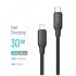 Дата кабель USB-C to Lightning 1.0m PD30W TPE embossed black ColorWay (CW-CBPDCL101-BK)