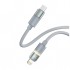 Дата кабель USB-C to Lightning 1.0m PD30W warm light gray ColorWay (CW-CBPDCL092-GR)