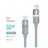 Дата кабель USB-C to Lightning 1.0m PD30W warm light gray ColorWay (CW-CBPDCL092-GR)