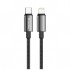Дата кабель USB-C to Lightning 1.0m PD30W zinc alloy braided black ColorWay (CW-CBPDCL098-BK)