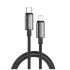 Дата кабель USB-C to Lightning 1.0m PD30W zinc alloy braided black ColorWay (CW-CBPDCL098-BK)