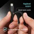 Дата кабель USB-C to Lightning 2.0m PD30W textured PVC black ColorWay (CW-CBPDCL095-BK)