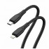 Дата кабель USB-C to Lightning 2.0m PD30W textured PVC black ColorWay (CW-CBPDCL095-BK)