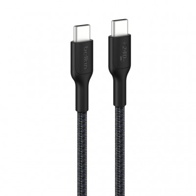 Дата кабель USB-C to USB-C 1.0m 240W black Belkin (CAB025HQ1MBK)